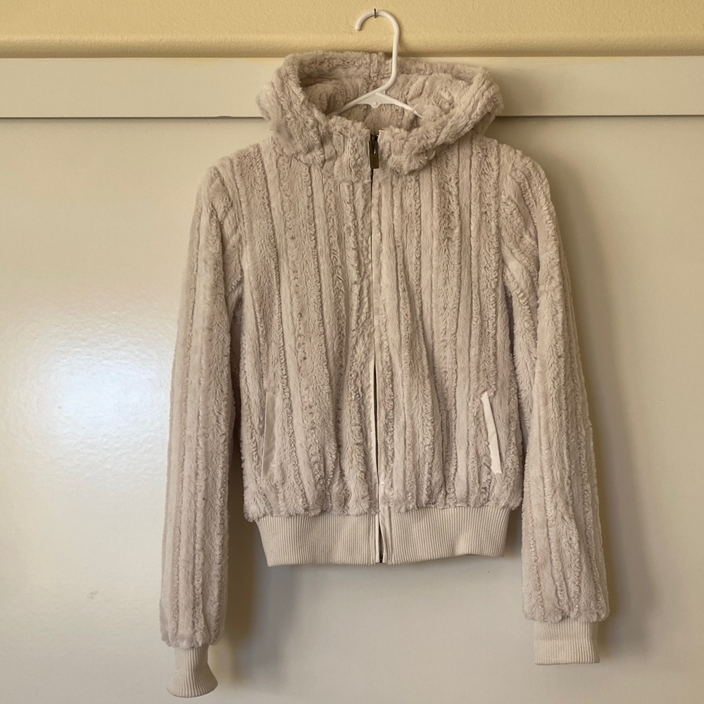 YMI Soft Cream Faux Fur Coat